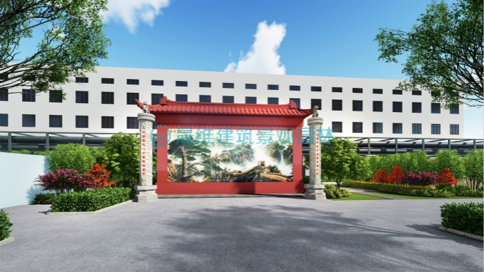扬州日兴生物厂区景观绿化设计